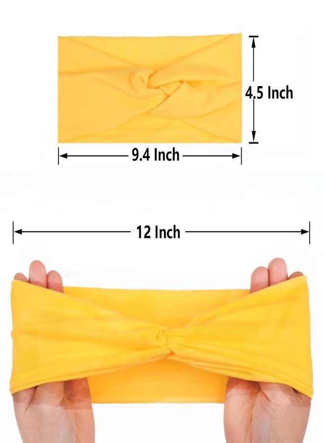 إكستريند مجموعة إكس تريند من 6 قطع من عصابات الرأس النسائية، عصابات رأس متقاطعة ملتوية ومرنة، مثالية لليوجا والتمارين الرياضية، عصابات رأس ناعمة مانعة للانزلاق ومقاومة للتعرق، بألوان سادة، بسيطة ومتعددة الاستخدامات. - Image 3